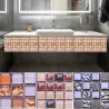Mosaic style wall sticker - waterproof self adhesive tiles - 10 * 10 cm - 10 piecesWall stickers