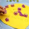 Plastic cake mold - cookie cutter - alphabet letters / numbers - 40 piecesBakeware