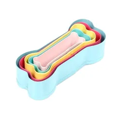 Cookie cutter mold - bone shaped - stainless steel - 5 piecesBakeware