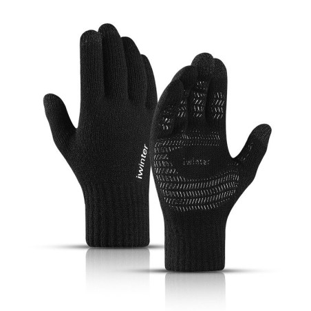 Warm winter elastic gloves - hat - balaclava - touch screen fingertips - non-slip - unisexScarves