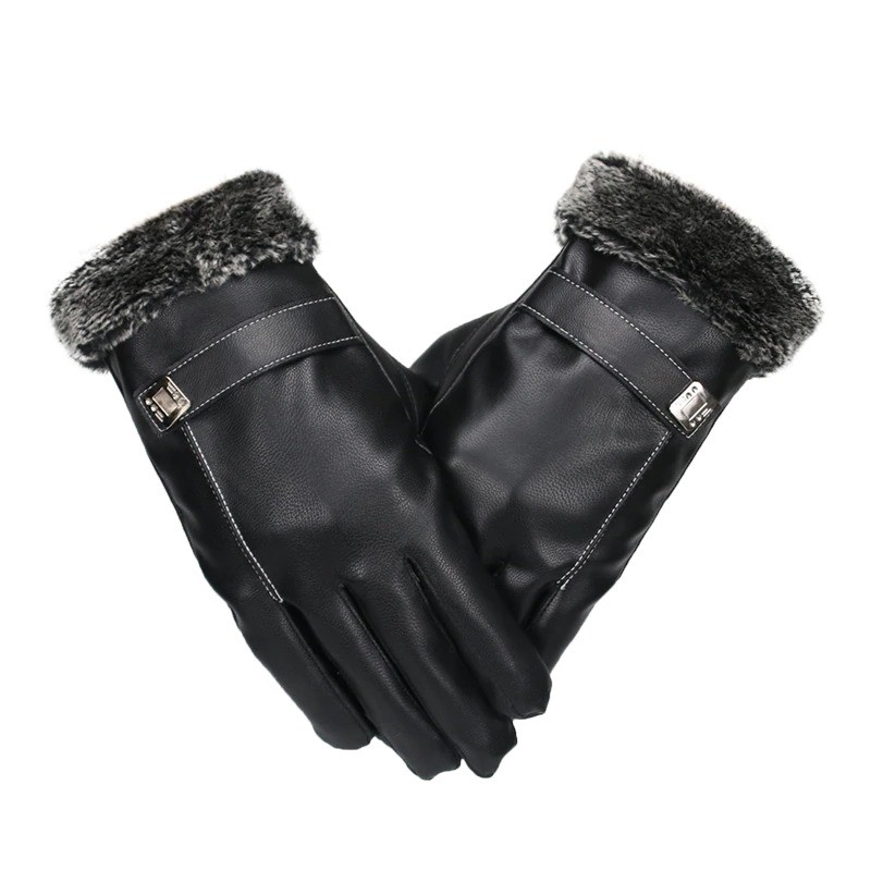 Elegant leather men's gloves - touch screen function - windproofGloves