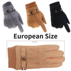 Winter suede gloves - touch screen function - windproof - anti-slip - unisexGloves
