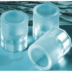 Ice cubes in the shape of a glass - silicone tray - moldBar supply