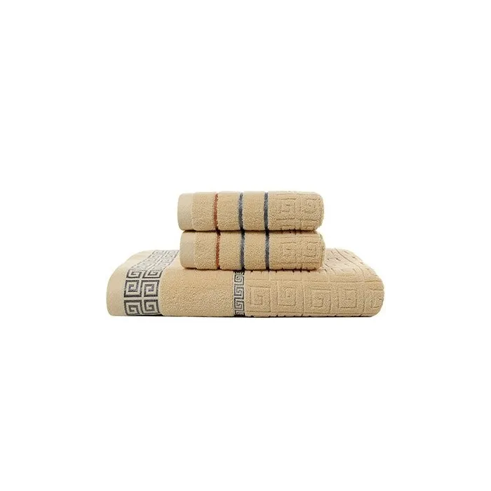 Luxurious large bath / face / hand towel - cotton - 70 * 140cm - 3 pieces setTextile