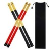 Drum sticks - wooden rods - with storage bag - jazz effect - 2 pairsDrums