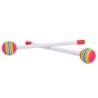 Drum mallets - sticks - colorful round lollipop shaped - 1 pairDrums