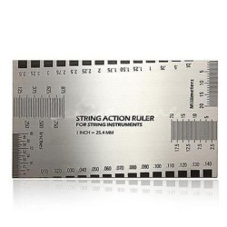 Guitar measuring ruler - string conversion chart - stainless steelGuitars