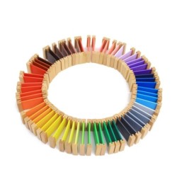 Learning colors - wood puzzle - educational toyWooden