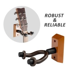 Guitar hanger - hook - adjustable - wall mounted