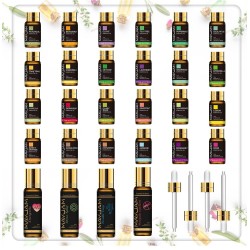 Pure natural essential oils - for massage / baths / diffusers - 28 piecesHumidifiers