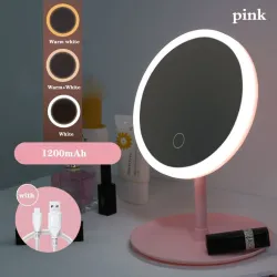 Makeup mirror - LED light - adjustable - touch control - dimmer - USBMake-Up