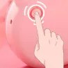 Mini pocket mirror - with fan - LED light - piggy head shapeMake-Up