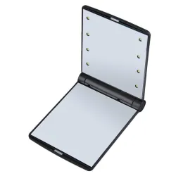 Makeup mirror - with 8 LED light - foldableMake-Up