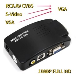 AV to VGA adapter - RCA VGA converter - switch box - 1080P HDHDMI Switch