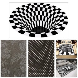 3D geometric vision - optical Illusion - non-slip carpet - matCarpets