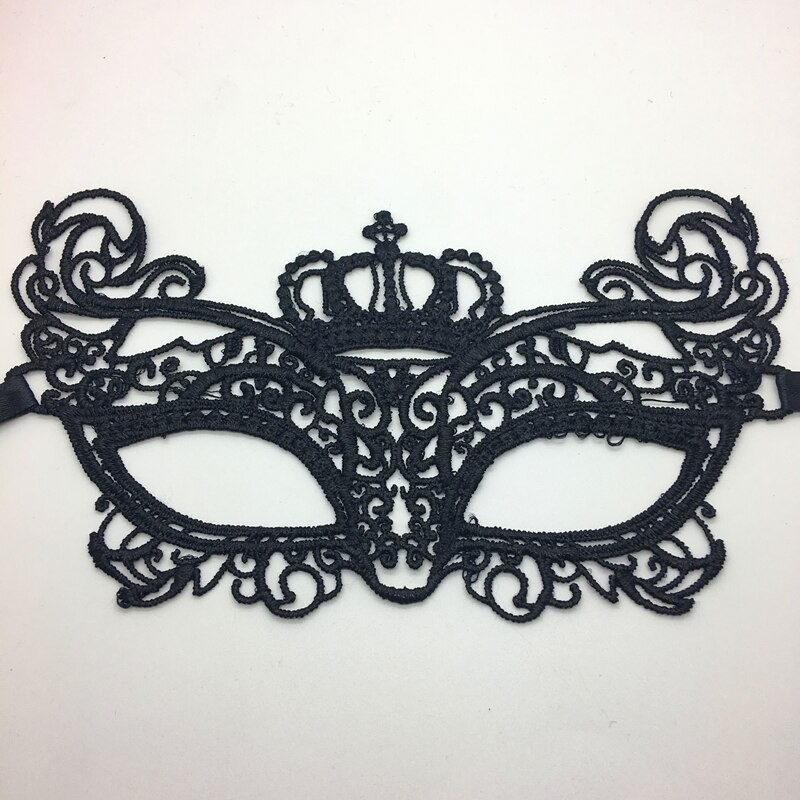 Sexy lace eye mask - for Halloween / masquerades - blackMasks