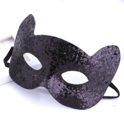 Glitter kitten - eye mask - for Halloween / masqueradesMasks