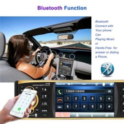 Bluetooth car radio - 4.1 Inch - 1 Din - remote control - HD - 12V - USB - AUXDin 1