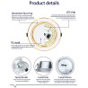LED ceiling light - recessed round lamp - 5W / 9W / 12W / 15W / 18W - AC 220V-240V - 10 piecesCeiling lights