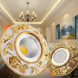 American style - luxurious gold ceiling lamp - spot light - recessed - dimmable - COB - LED - 3W / 5W / 7WSpotlights