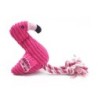 Dog / cat training toy - chew / teeth cleaning - cotton rope - pink flamingoToys