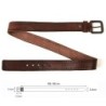 Classic men's belt - metal buckle - genuine leather - with screwsBelts