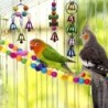 Toys for birds / parrots - cage - swing - hanging bridge - wooden beads - 10 piecesBirds