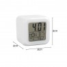 Digital alarm clock - LED - thermometer - date - cubeClocks