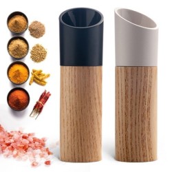 Wooden salt / pepper / herbs grinder - adjustable ceramic rotorMills - Grinders
