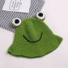 Warm knitted hat - bucket style - with toad's eyesHats & caps