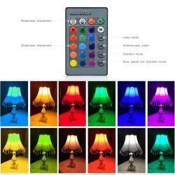 E14 - E27 - GU10 / 5W - 7W - AC110V - 220V - dimmable LED RGB bulb with IR 16 colors remote controllerE14