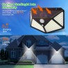 Outdoor / garden solar light - lamp - waterproof - motion sensor - 3-modes - 100 LEDSolar lighting