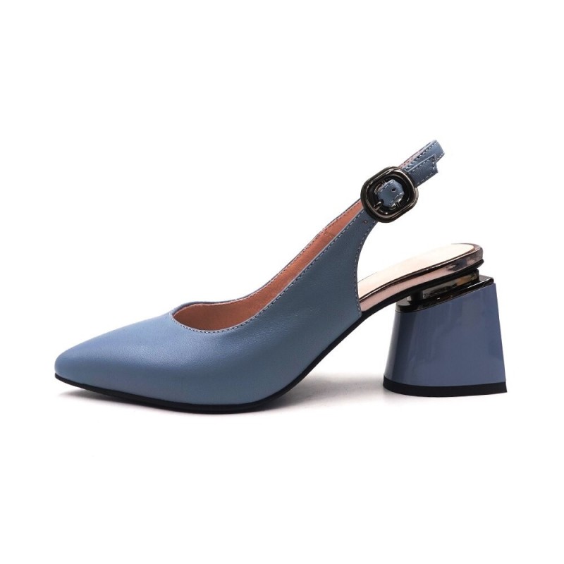Elegant sandals - slingback pumps - genuine leatherPumps