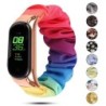 Replacement strap - elastic scrunchies bracelet - for Xiaomi Mi Band 3 / 4 / 5 / 6Smart-Wear