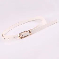 Elegant thin leather belt - adjustableBelts