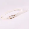 Elegant thin leather belt - adjustableBelts