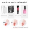Silicone transparent nail stamping - kit for manicure artEquipment