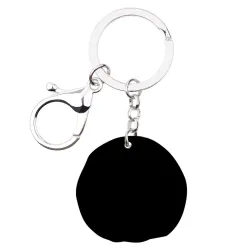Metal keychain - with acrylic tangerineKeyrings