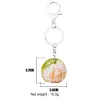 Metal keychain - with acrylic tangerineKeyrings