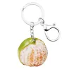 Metal keychain - with acrylic tangerineKeyrings