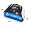 Professional nail lamp - dryer - with 4 timer setting / handle - UV - 57 LED - 114WNail dryers