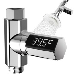 Water temperature meter - thermometer - LED LCD display - 360 degrees rotation - for shower / bathBathroom