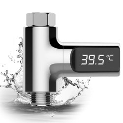 Water temperature meter - thermometer - LED LCD display - 360 degrees rotation - for shower / bathBathroom & Toilet