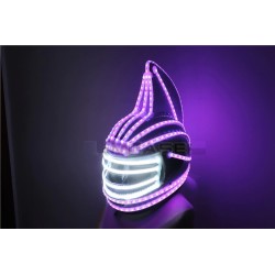 Monster helmet - full face mask - luminous - LED - RGB - for parties / Halloween / masquerades