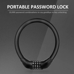 Anti-theft bicycle lock - 4 digit code combination - ring shapedMotorbike parts