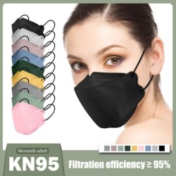 Face / mouth protective face masks - antibacterial - 3-ply - 4D design - FPP2 - KN95