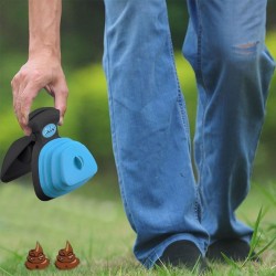 Portable pooper scooper - cleaner - foldable - for pets - set with bagsCare