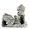 Moss tree house - with cave - resin aquarium decorationAquarium