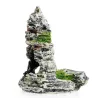 Moss tree house - with cave - resin aquarium decorationAquarium