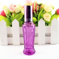 Colorful square glass bottle - with atomizer - refillable - for perfume - 15mlPerfumes